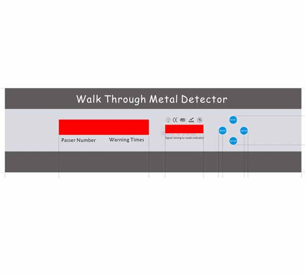 802防水型通過式金屬探測門